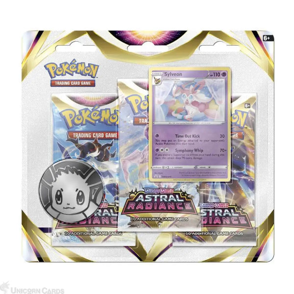 pokémon cards astral radiance Pokemon TCG: Astral Radiance Blister :: 3 Booster Packs, Coin & Sylveo – LZ Collectibles